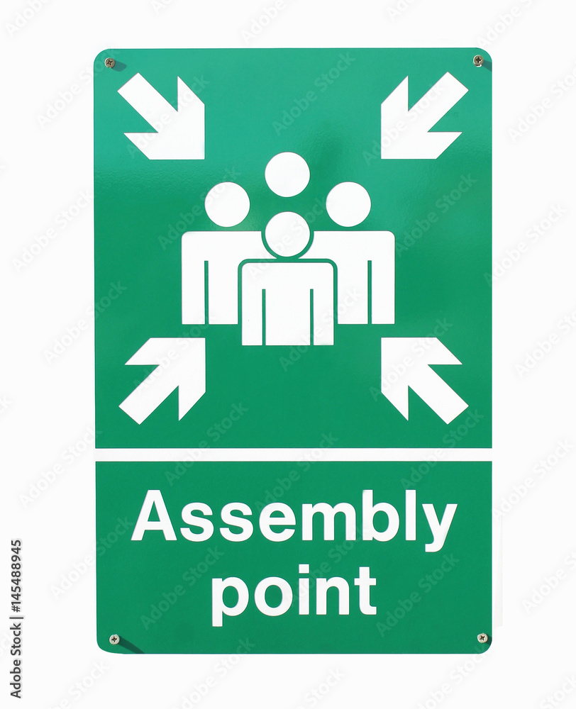 Assembly point sign Assembly point sign