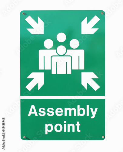 Assembly point sign