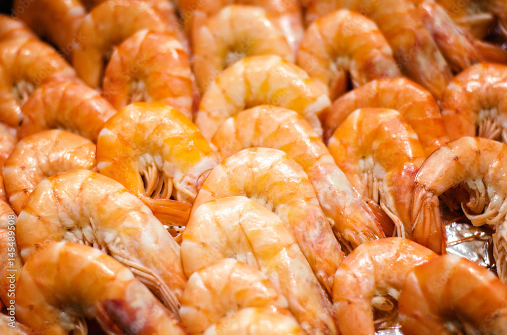 Shrimps in supermarket Shrimps in supermarket