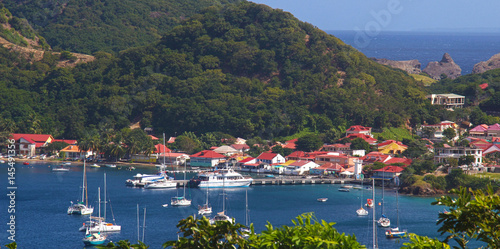 Atterrissage baie de terre-de-haut, les saintes photo