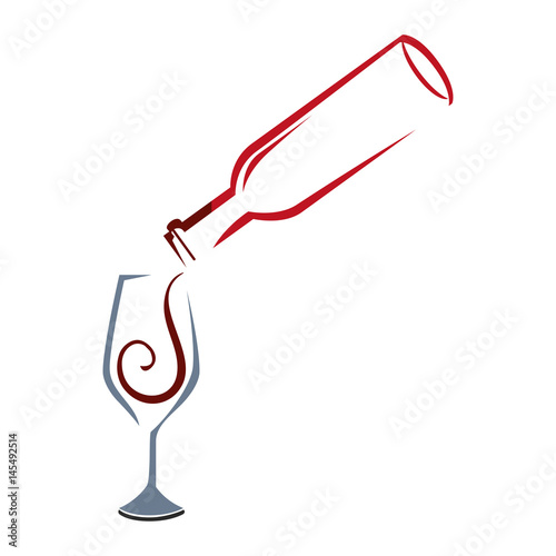 Delicious wine cup icon vector illustration graphic design