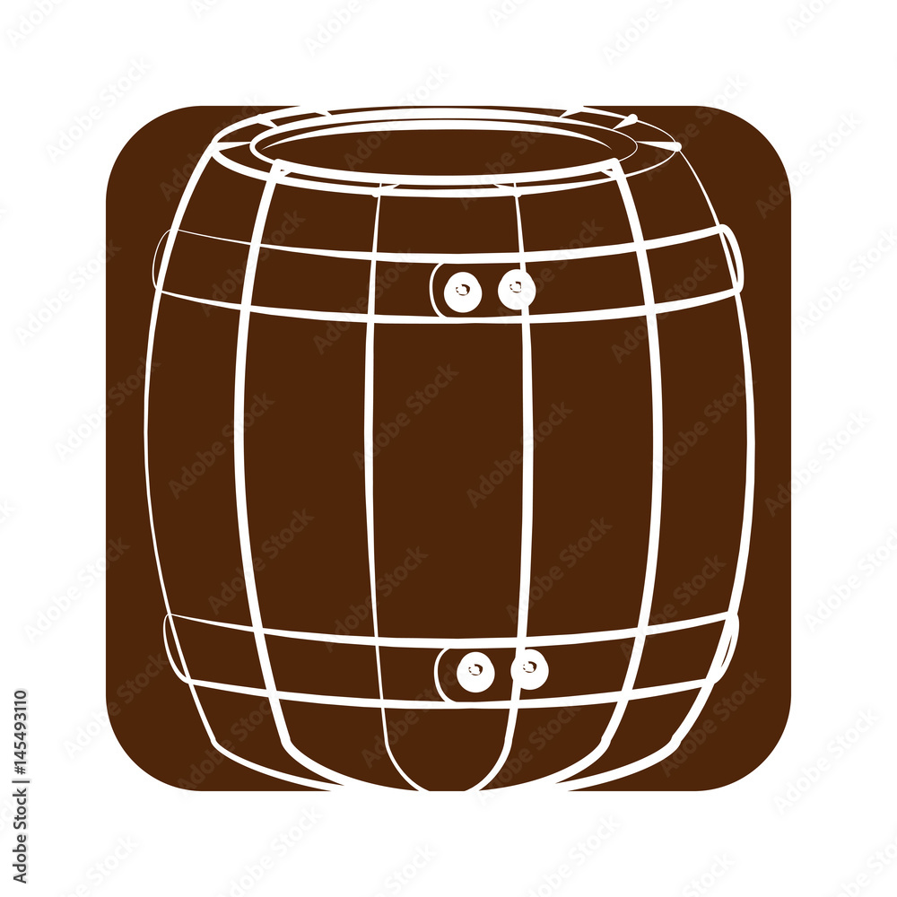 Wine wooden barrel icon vector illustration graphic design Wine wooden barrel icon vector illustration graphic design