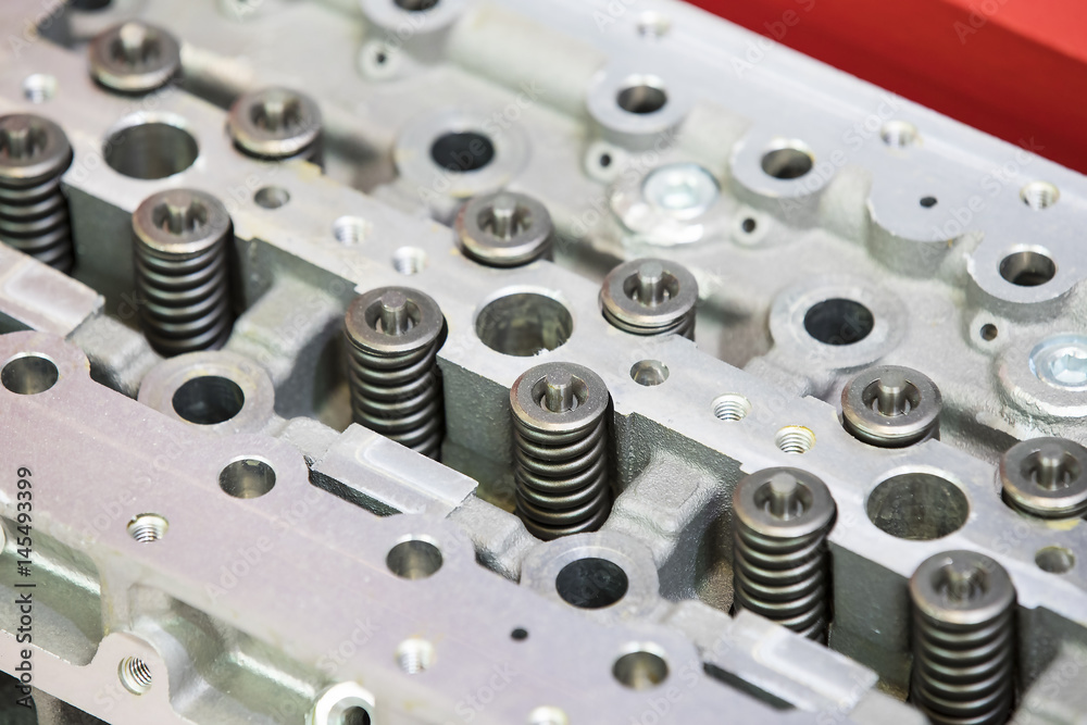 New auto parts for cars on a white background 