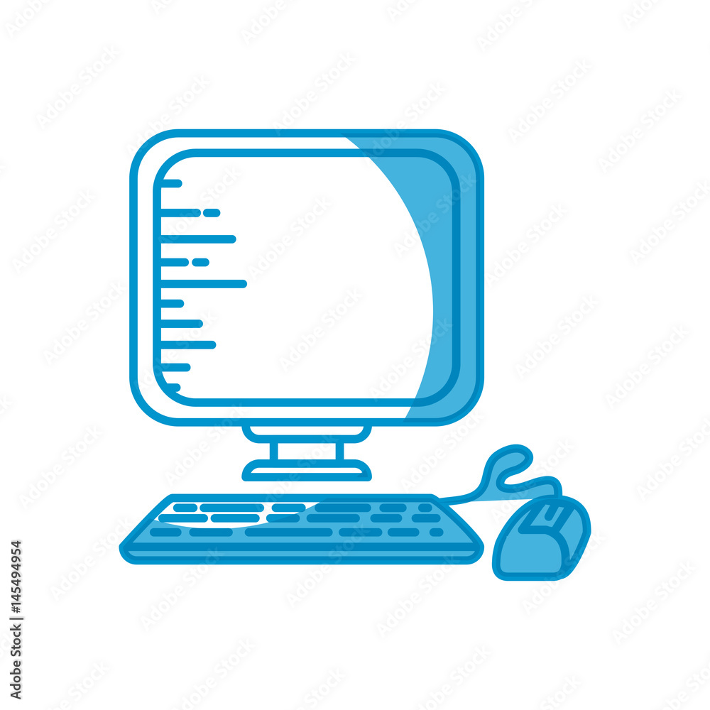 Desktop computer technology icon vector illustration graphic design Desktop computer technology icon vector illustration graphic design