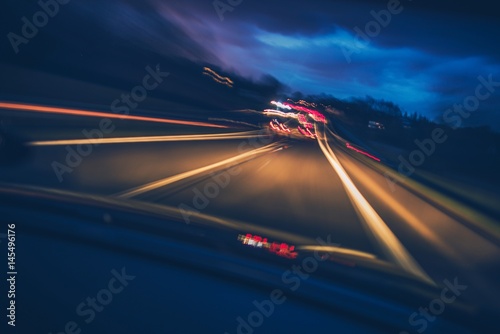 Highway Driving Motion Blur