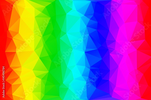 Rainbow low poly background