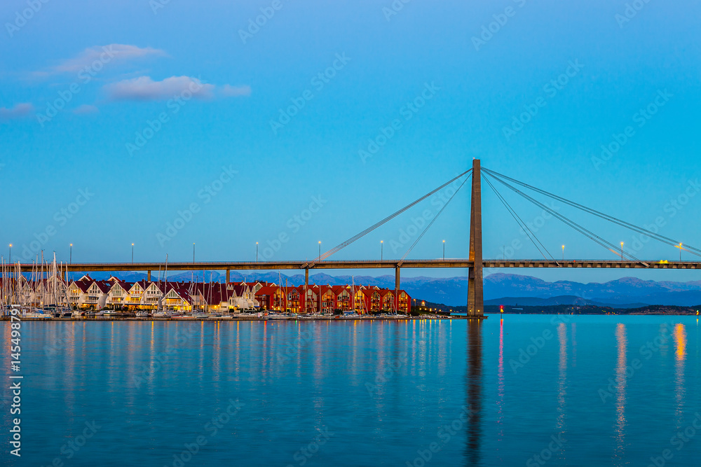 Stavanger panorama of the bridge in the background, Norway. Stavanger panorama of the bridge in the background, Norway.