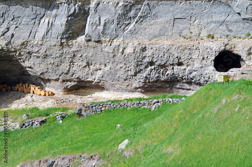Vanis Kvabebi cave monastery in Georgia photo