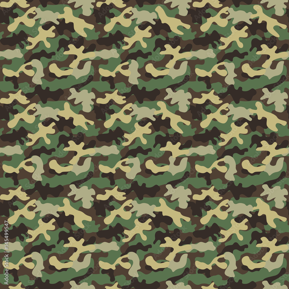 Fototapeta premium Camouflage seamless pattern.