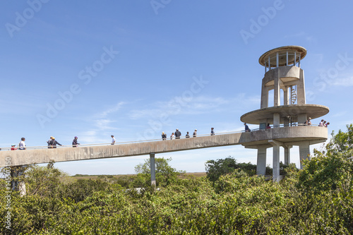 Shark Valley Observation Tower in the Everglades photo