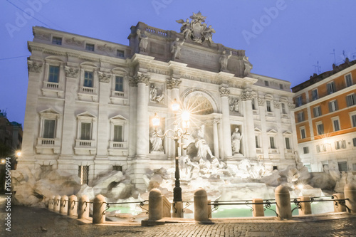 Trevi fountain by night, Rome, Italy.