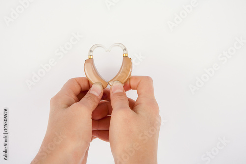 Heart shape from hearing aids