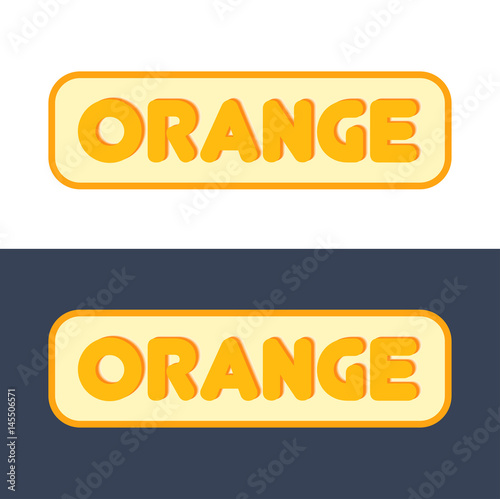 Logo with Sign of Orange Fruit