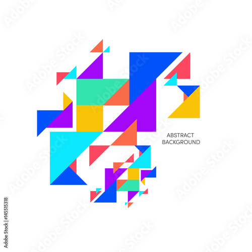 Abstract colorful geometric background vector illustration