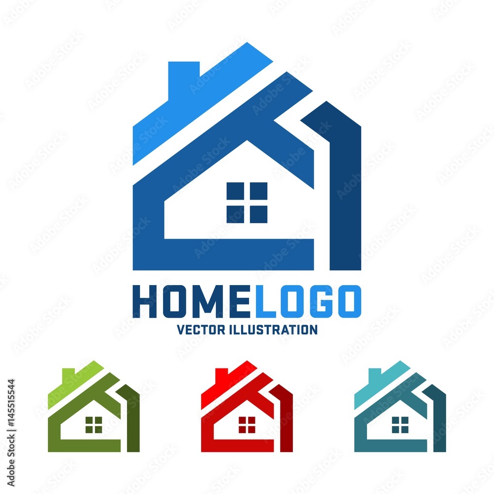Home Vector Logo Design, Real Estate Vector Logo Design, Simple Home and Real Estate Icon Home Vector Logo Design, Real Estate Vector Logo Design, Simple Home and Real Estate Icon