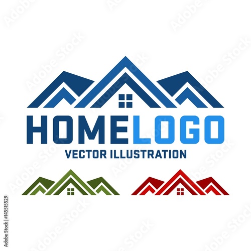 Home Vector Logo Design  Real Estate Vector Logo Design  Simple Home and Real Estate Icon