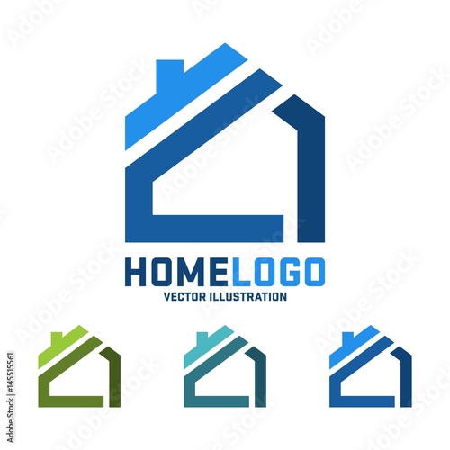 Home Vector Logo Design, Real Estate Vector Logo Design, Simple Home and Real Estate Icon