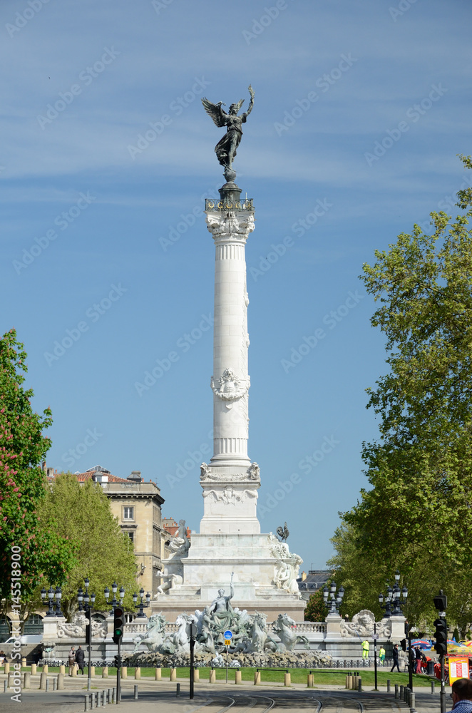 The Girondists monument in Bordeaux