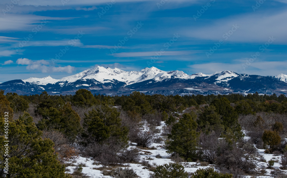 La Plata Mountains in Southwest Colorado La Plata Mountains in Southwest Colorado