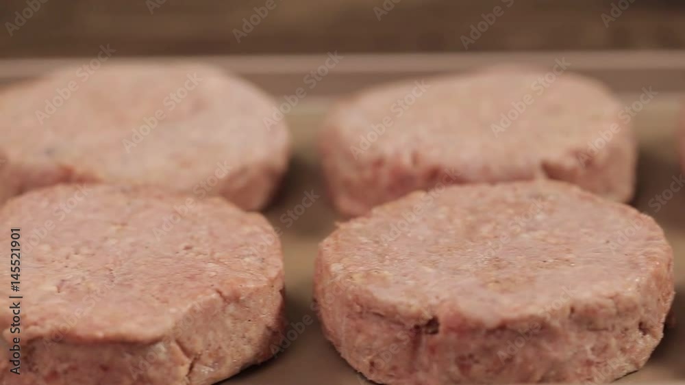 Meat Patty - Raw Beef Patty - Slider - Right To Left Meat Patty - Raw Beef Patty - Slider - Right To Left