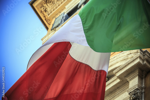 Flag of Italy in Rome