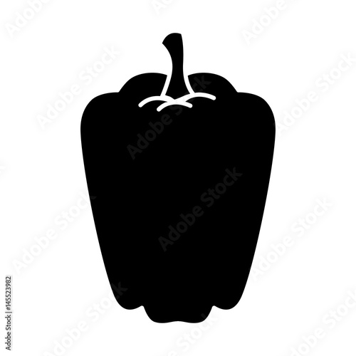 pepper vegetable icon over white background. vector illustration