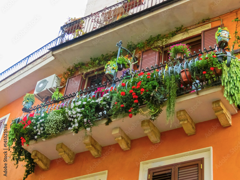 Beautiful balcony in Italy