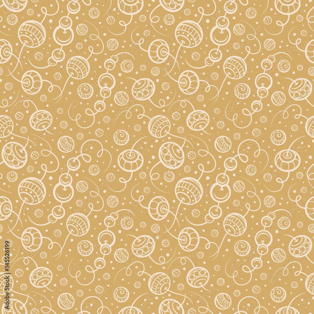 Vector beads seamless pattern Vector beads seamless pattern