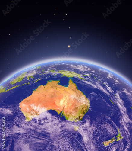 Fototapeta Naklejka Na Ścianę i Meble -  Australia from space