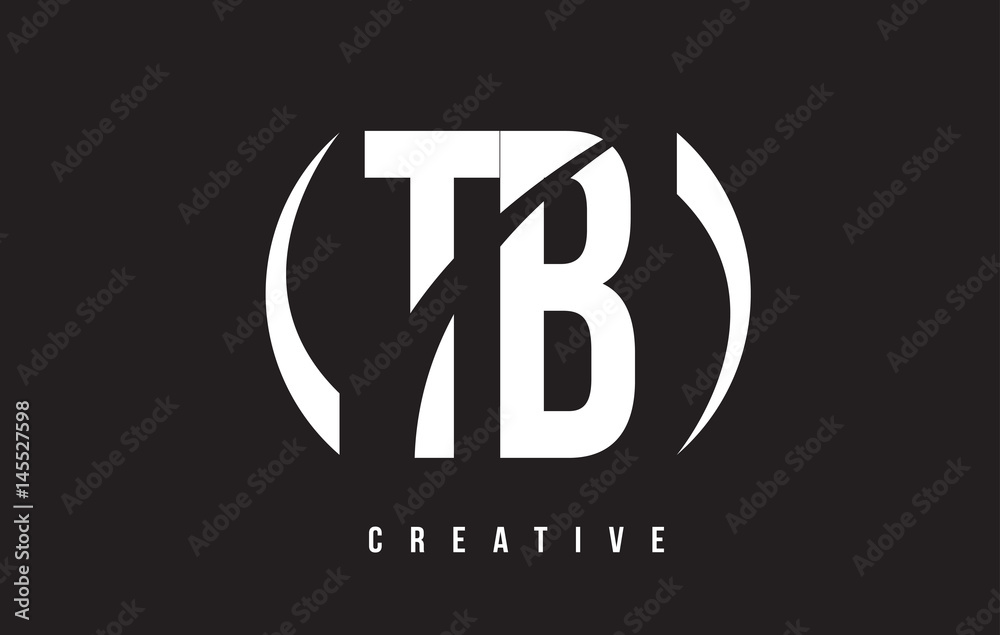 TB T B White Letter Logo Design with Black Background. TB T B White Letter Logo Design with Black Background.