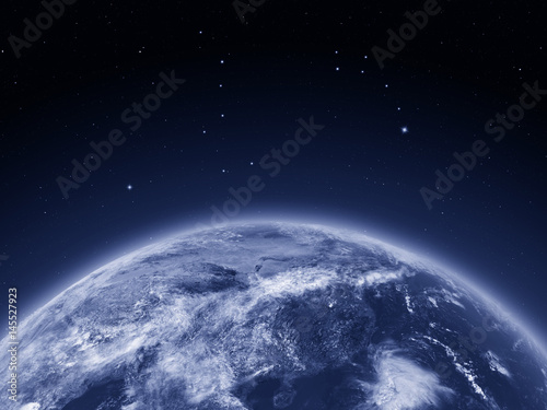 Fototapeta Naklejka Na Ścianę i Meble -  East Asia from space at night