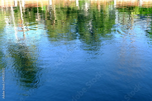 Refection of Tree in River.