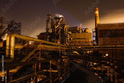 View of the structure of the metallurgical plant