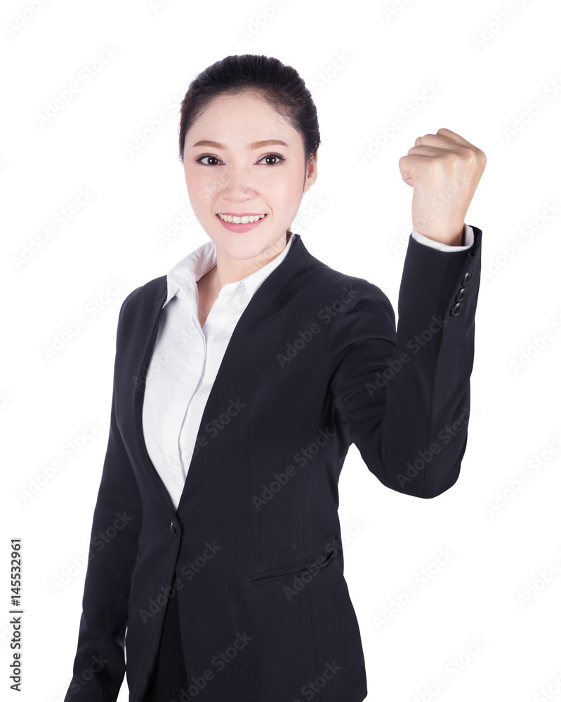 Success / winner business woman isolated on white Success / winner business woman isolated on white
