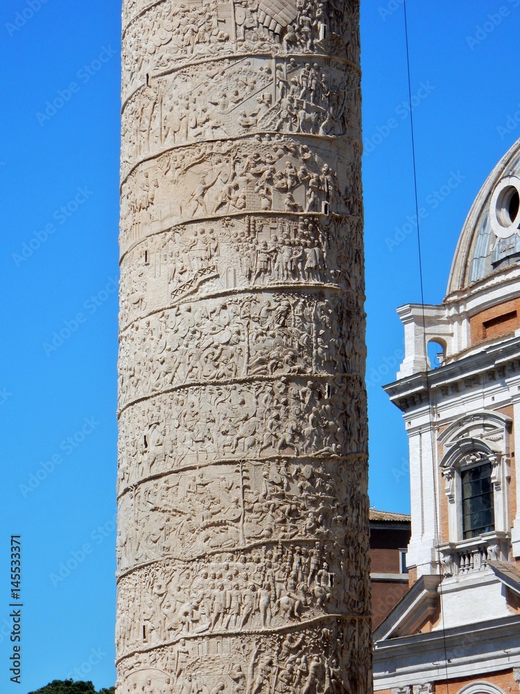 Roma - Particolare della Colonna di Traiano