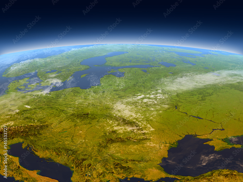Eastern Europe from space