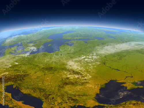 Eastern Europe from space