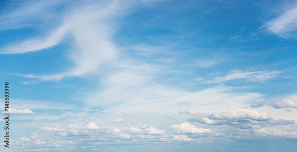 Blue sky with white clouds
