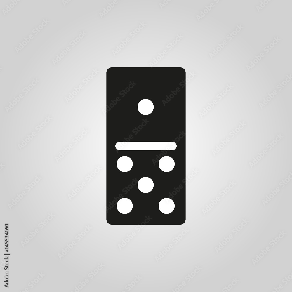 Domino icon. Game, gambling symbol. Flat design. Stock - Vector illustration Domino icon. Game, gambling symbol. Flat design. Stock - Vector illustration