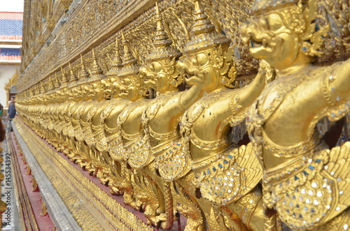 Gold garuda in the Grand Palace,thailand