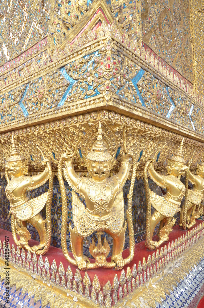 Gold garuda in the Grand Palace,thailand
