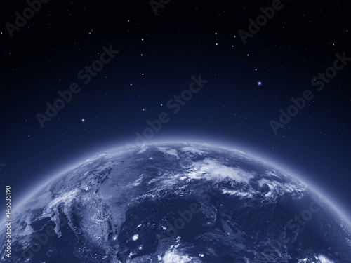 Fototapeta Naklejka Na Ścianę i Meble -  North America from space at night