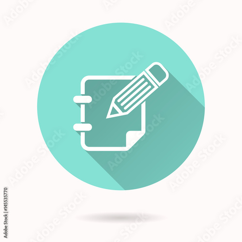 Notepad - vector icon.