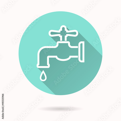 Faucet - vector icon.