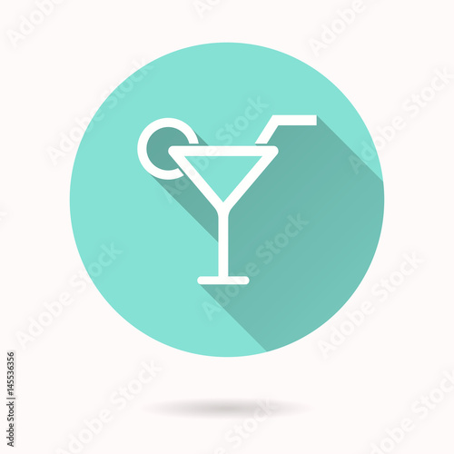 Cocktail - vector icon.