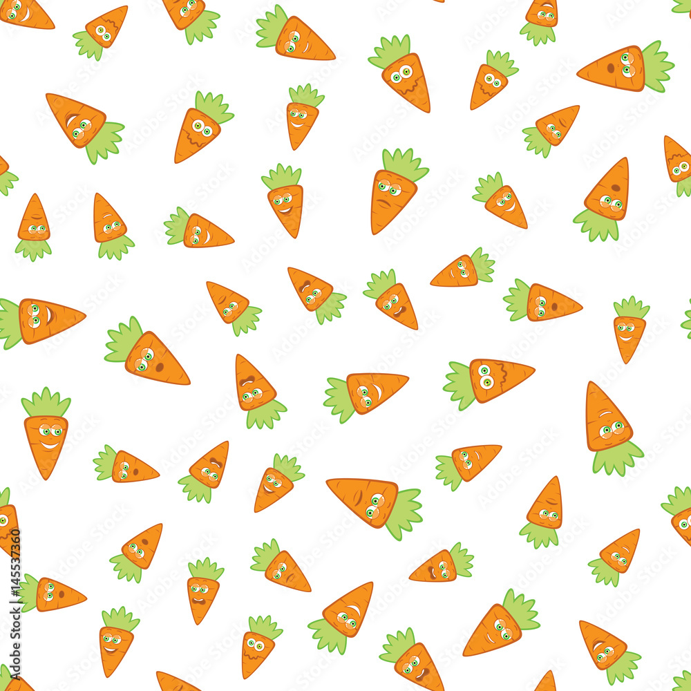 Vector Carrots Seamless Pattern Vector Carrots Seamless Pattern