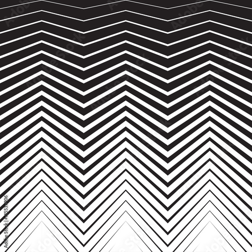 Halftone zig zag pattern background. Vector zigzag texture retro