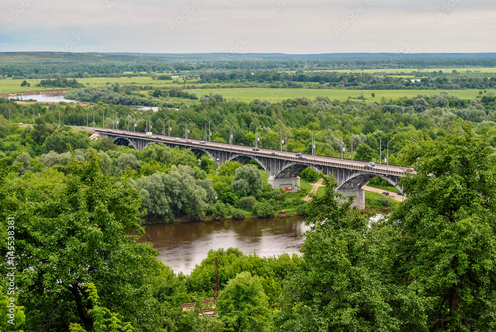 Bridge over the river Klyazma in the city of Vladimir, Russia Bridge over the river Klyazma in the city of Vladimir, Russia