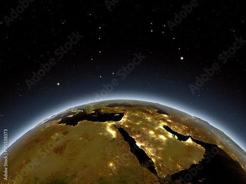 Fototapeta Naklejka Na Ścianę i Meble -  Middle East at night