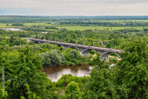 Bridge over the river Klyazma in the city of Vladimir, Russia